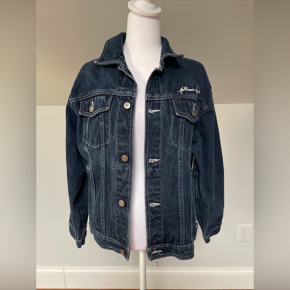 Vintage Platinum FUBU Rudy Jean Jacket